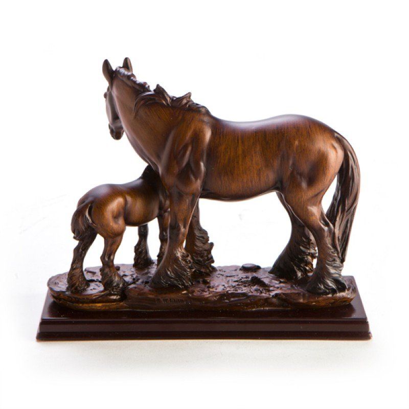 Figurine - Horse Family of 2 (20cm)