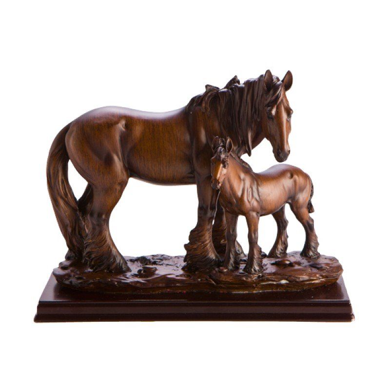 Figurine - Horse Family of 2 (20cm)