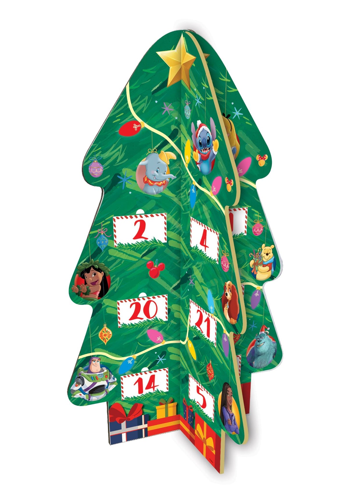 Disney: 3D Christmas Tree Advent Calendar Storybook Collection