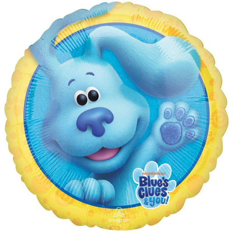 Vibrant 45cm Blues Clues foil balloon, perfect for celebrations and party decorations, durable and self-sealing.