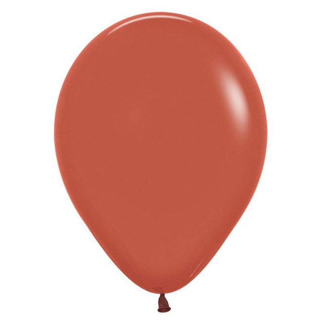 Sempertex terracotta latex balloons in a 25-pack, measuring 30cm, perfect for stylish celebrations and decorations.