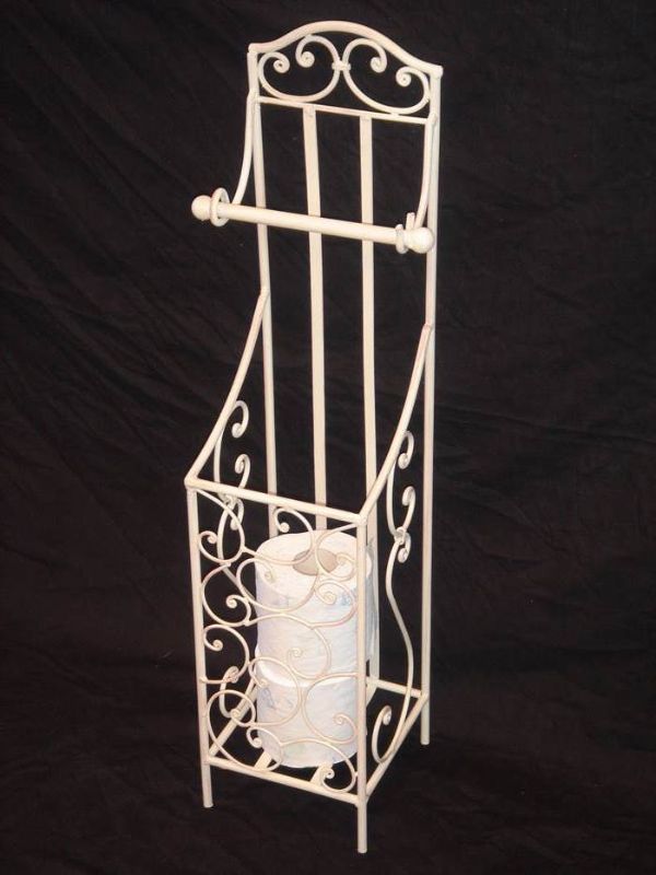 Toilet ROLL & SPARE ROLL Holder - 75cm (Matt WHITE)