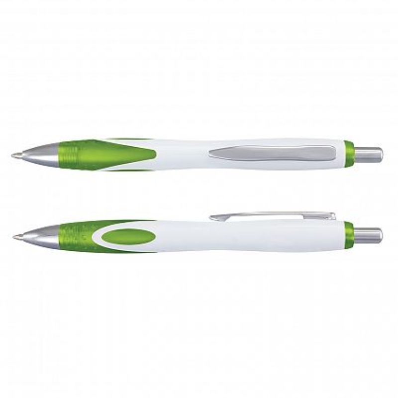 Neo Pen - White / Bright Green (Set of 100)