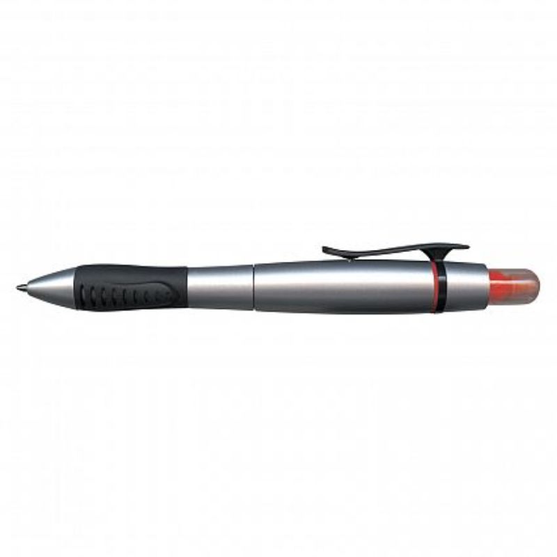 Duo Pen with Highlighter - Silver / Orange (Set of 50)