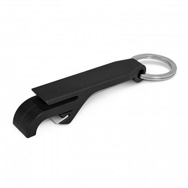 Snappy Bottle Opener Key Ring - Black (Set of 100)