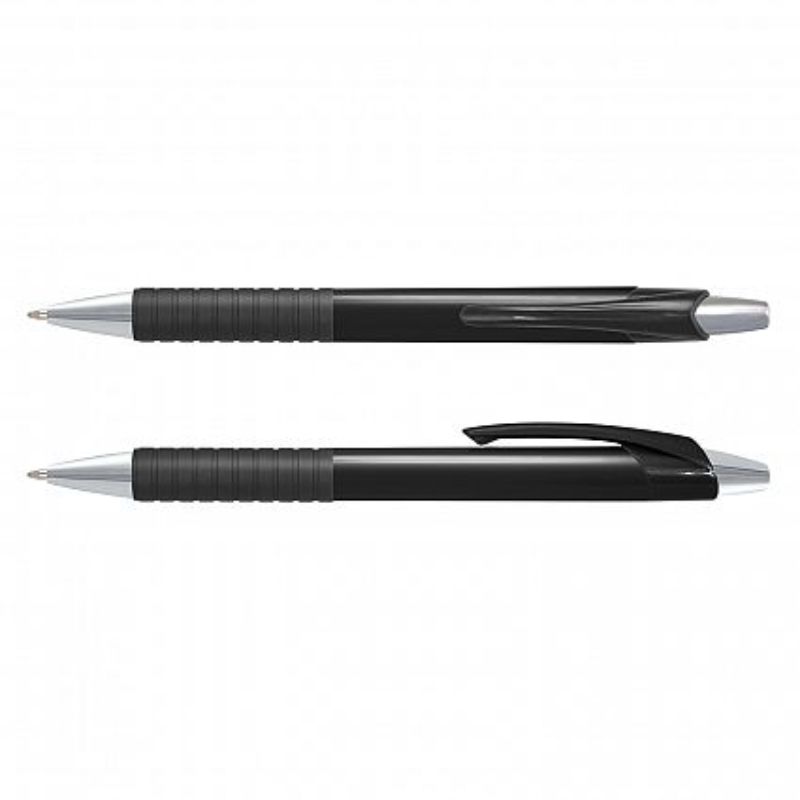 Cleo Pen - Coloured Barrel Black (Set of 100)