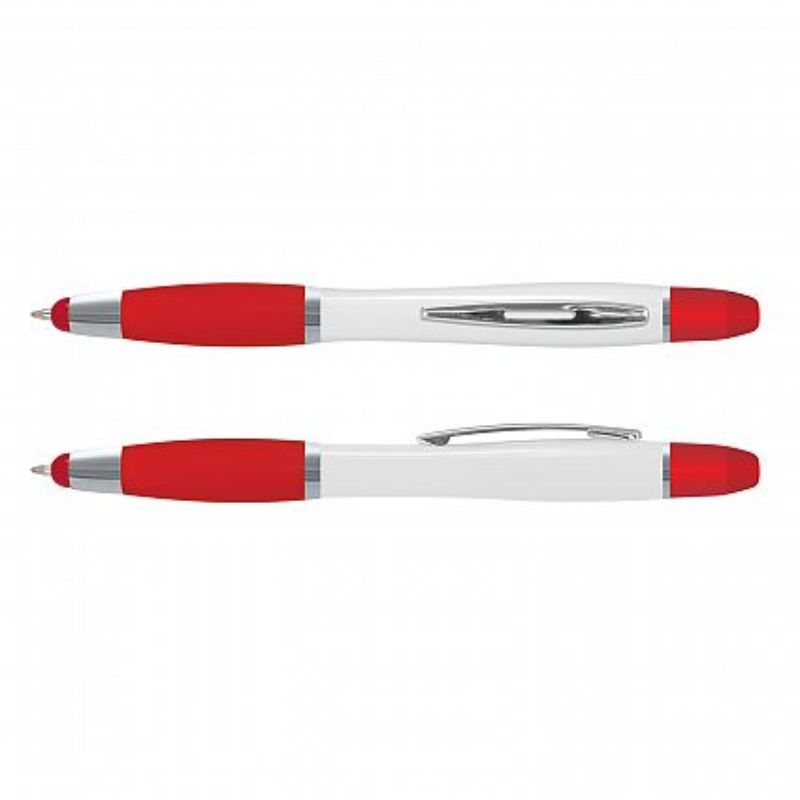 Vistro Multi Function Pen - White / Red (Set of 50)