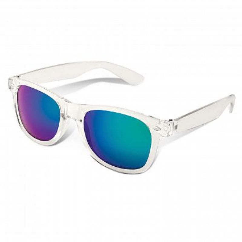 Malibu Premium Sunglasses - Mirror Lens Clear / Green (Set of 30)