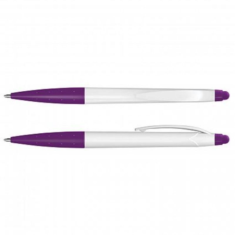 Spark Stylus Pen - White / Purple (Set of 100)