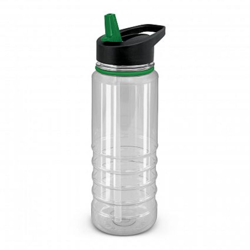 Triton Elite Bottle - Clear / Dark Green (Set of 12)