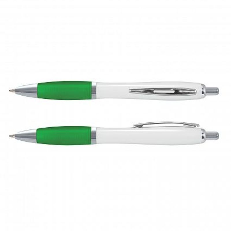Vistro Pen - White / Dark Green (Set of 100)
