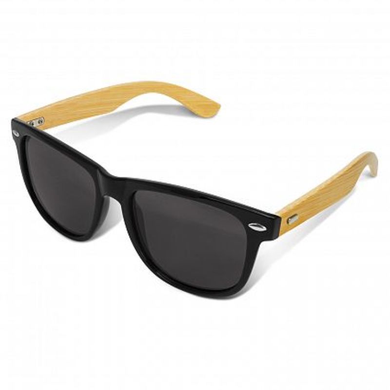 Malibu Premium Sunglasses - Bamboo Black / Natural (Set of 6)