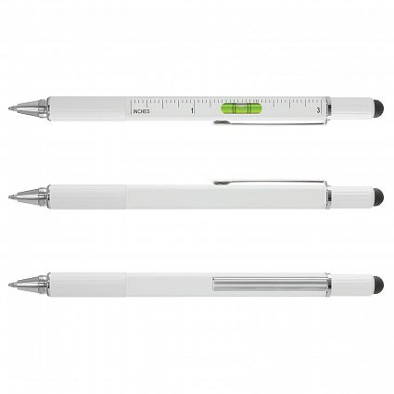 Concord Multi Function Pen - White (Set of 12)