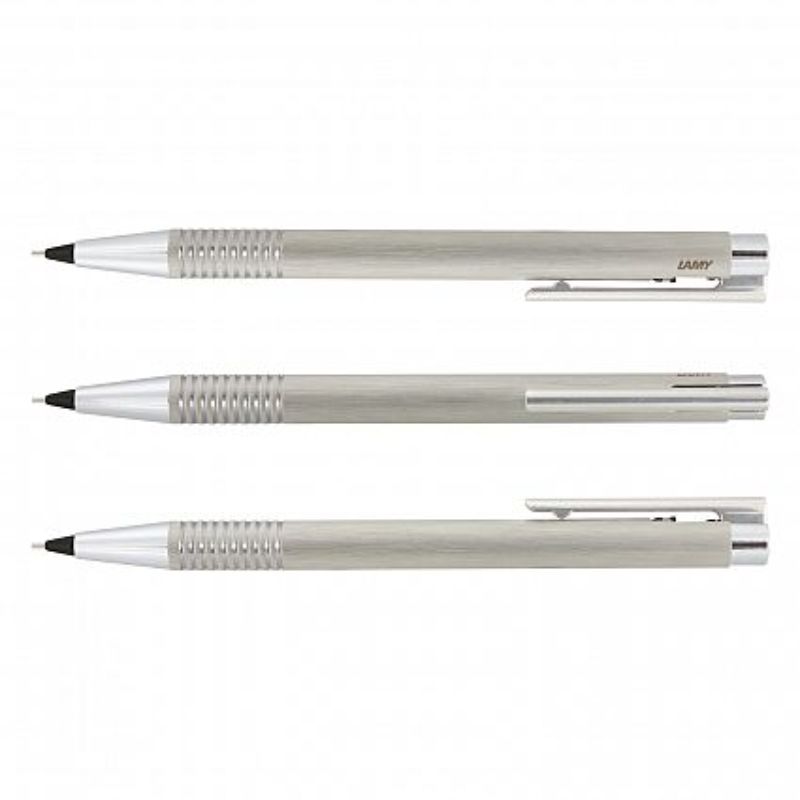 Lamy Logo Pen and Pencil Set (Brushes Silver)