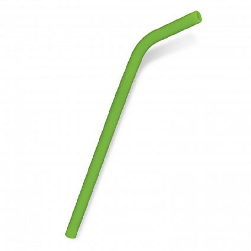 Silicone Straw - Bright Green (Set of 30)