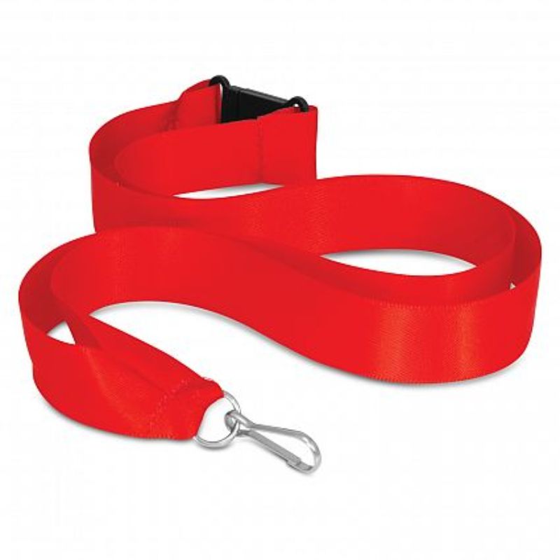Ribbon Lanyard - Red (Set of 50)