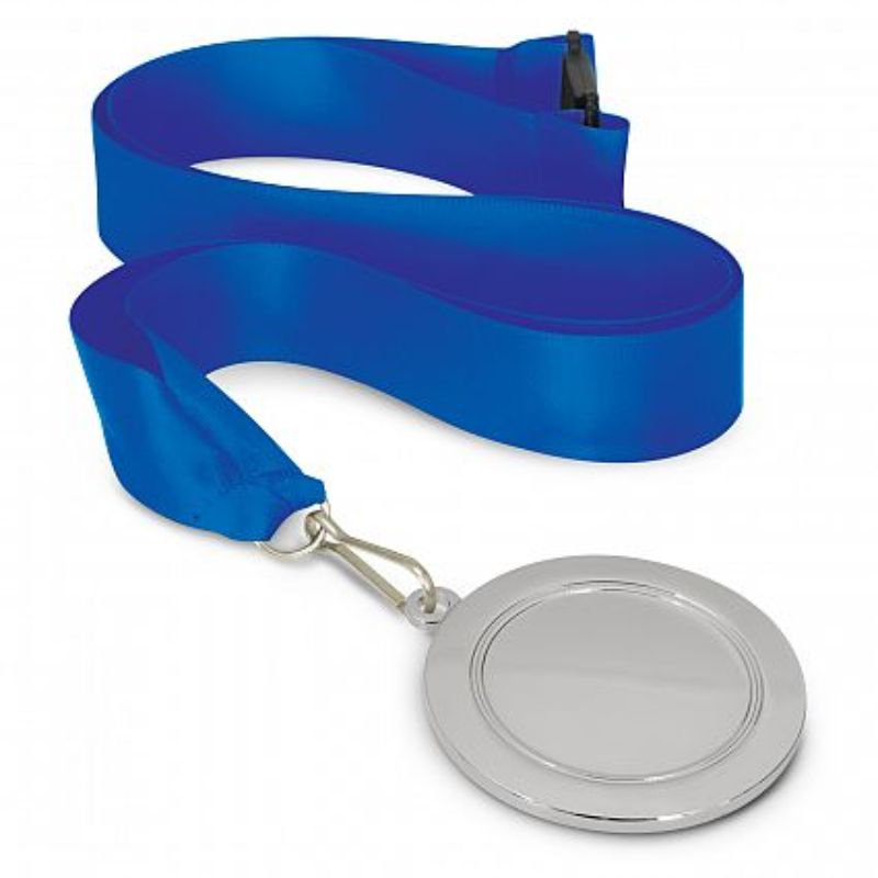 Podium Silver Medal - 65mm Dark Blue (Set of 12)