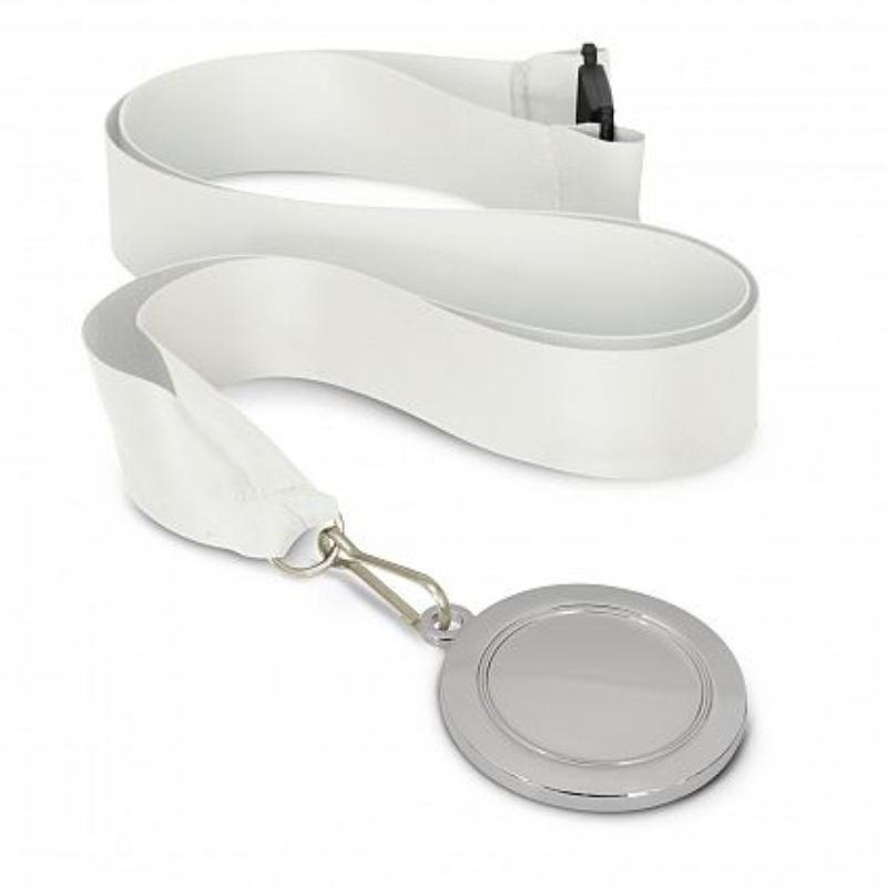 Podium Silver Medal - 50mm White (Set of 12)