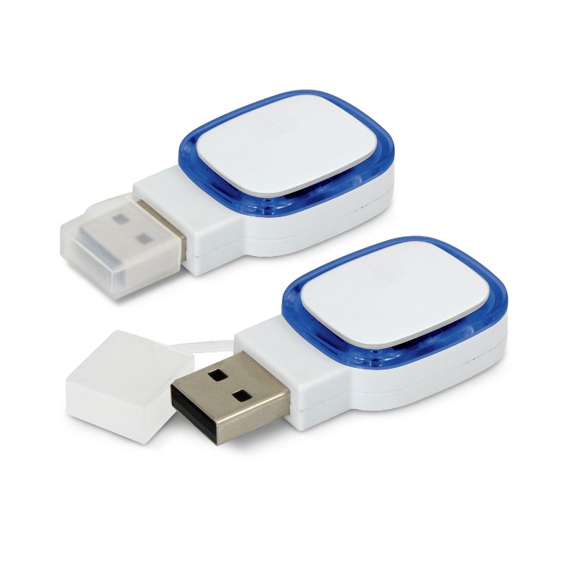Zodiac Flash Drive - White / Blue (Set of 6)