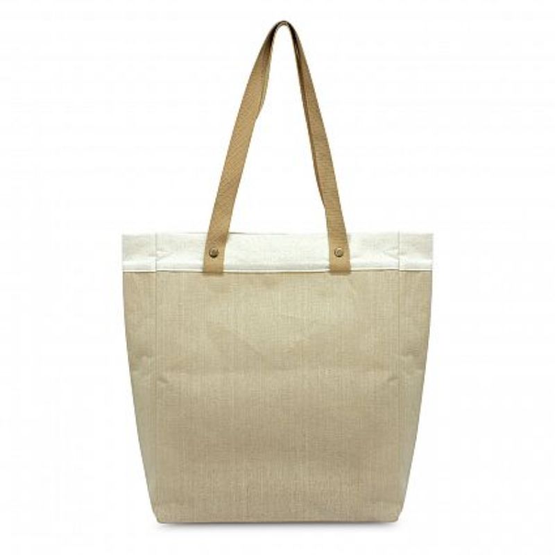 Marley Juco Tote Bag - Natural (Set of 12)