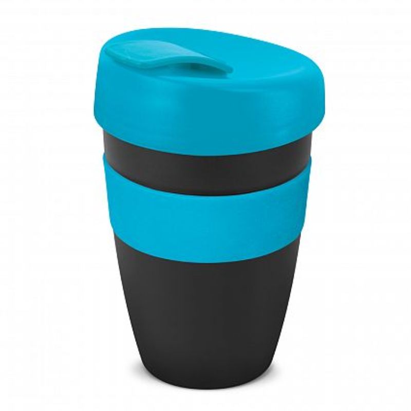 Express Cup - Double Wall Black / Light Blue (Set of 12)