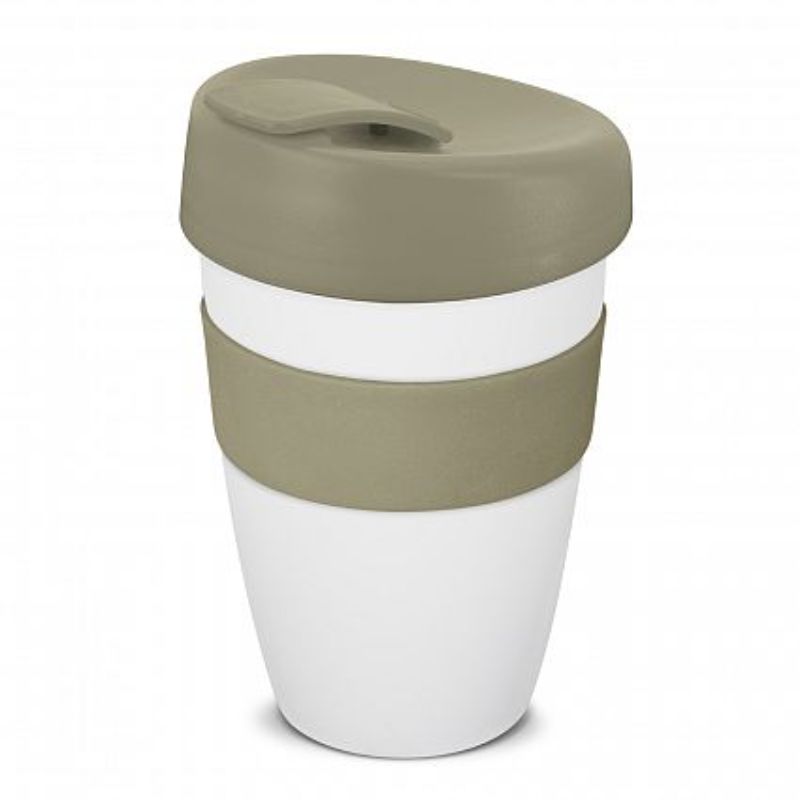 Express Cup - Double Wall White / Grey (Set of 12)