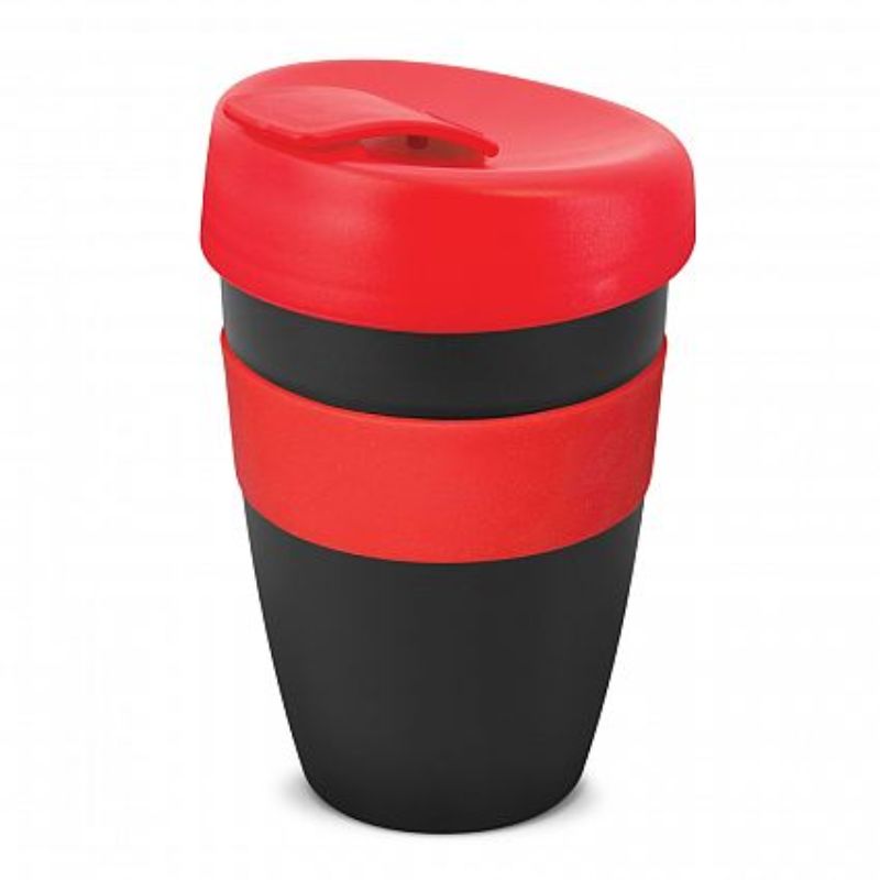 Express Cup - Double Wall Black / Red (Set of 12)