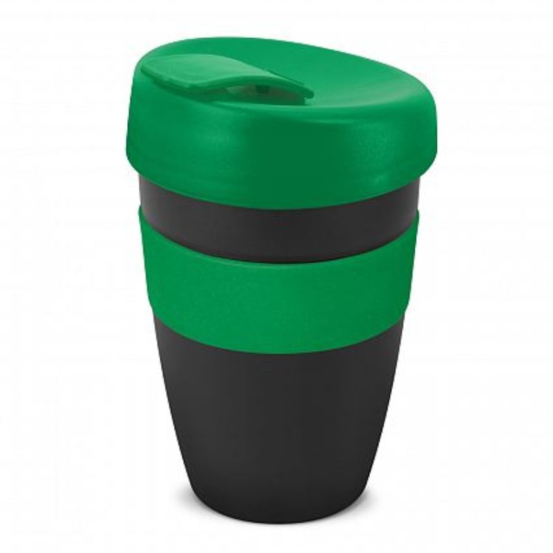 Express Cup - Double Wall Black / Dark Green (Set of 12)