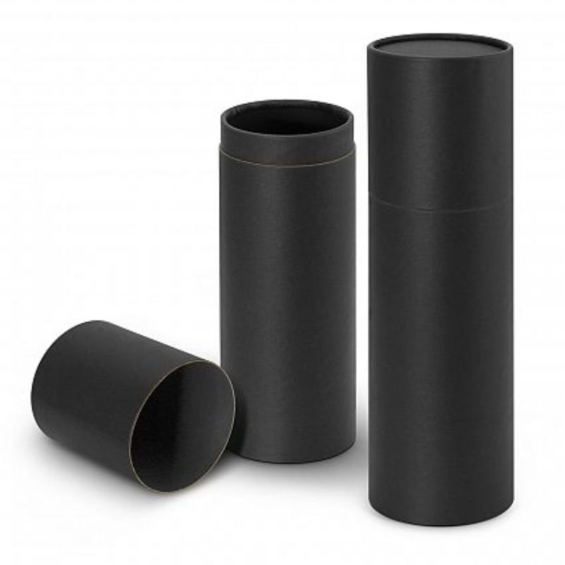 Drink Bottle Gift Tube - Small Black (Set of 12)