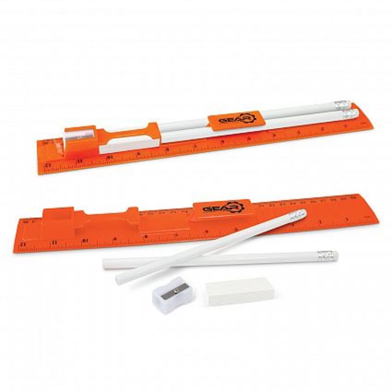 Stationery Set - Orange (Set of 30)