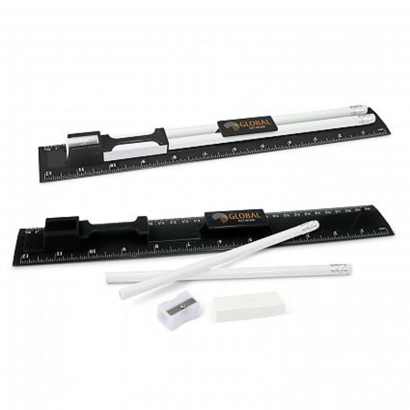 Stationery Set - Black (Set of 30)