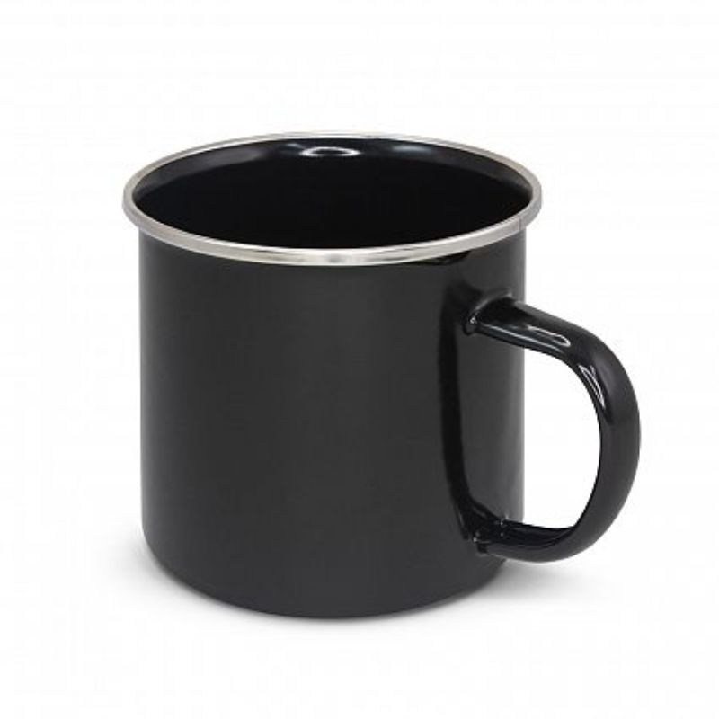 Bendigo Enamel Mug - Black (Set of 12)