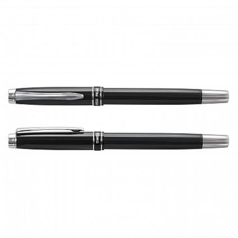 Swiss Peak Heritage Rollerball Pen - Black (Set of 6)