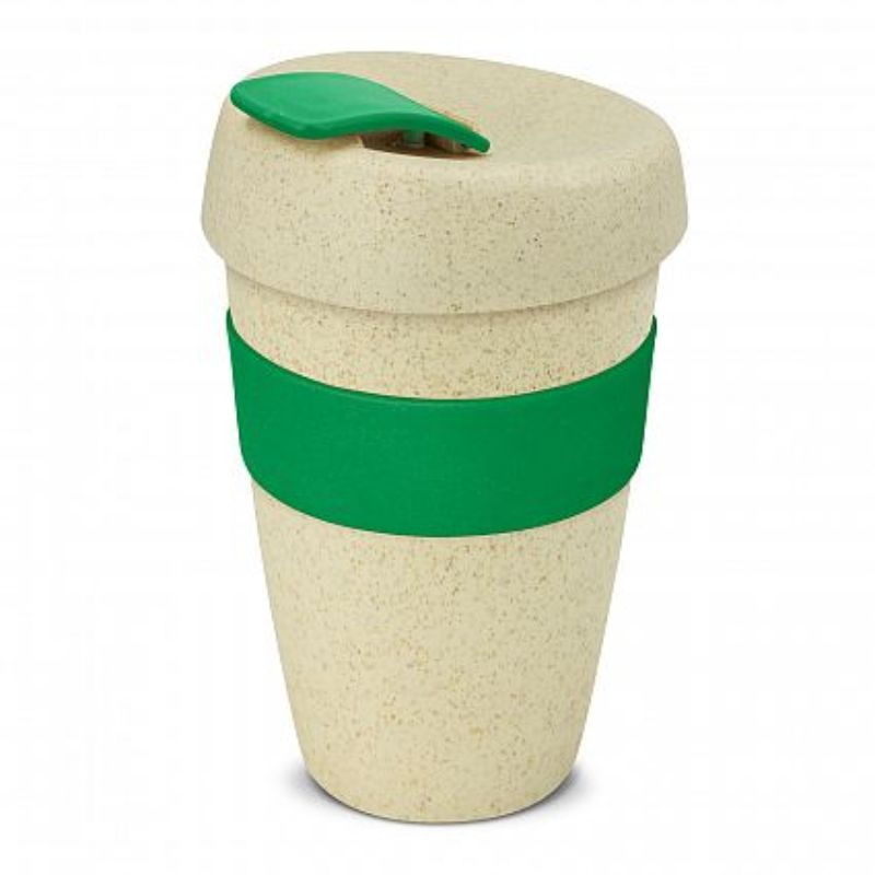 Express Cup - 480ml Natural / Dark Green (Set of 12)