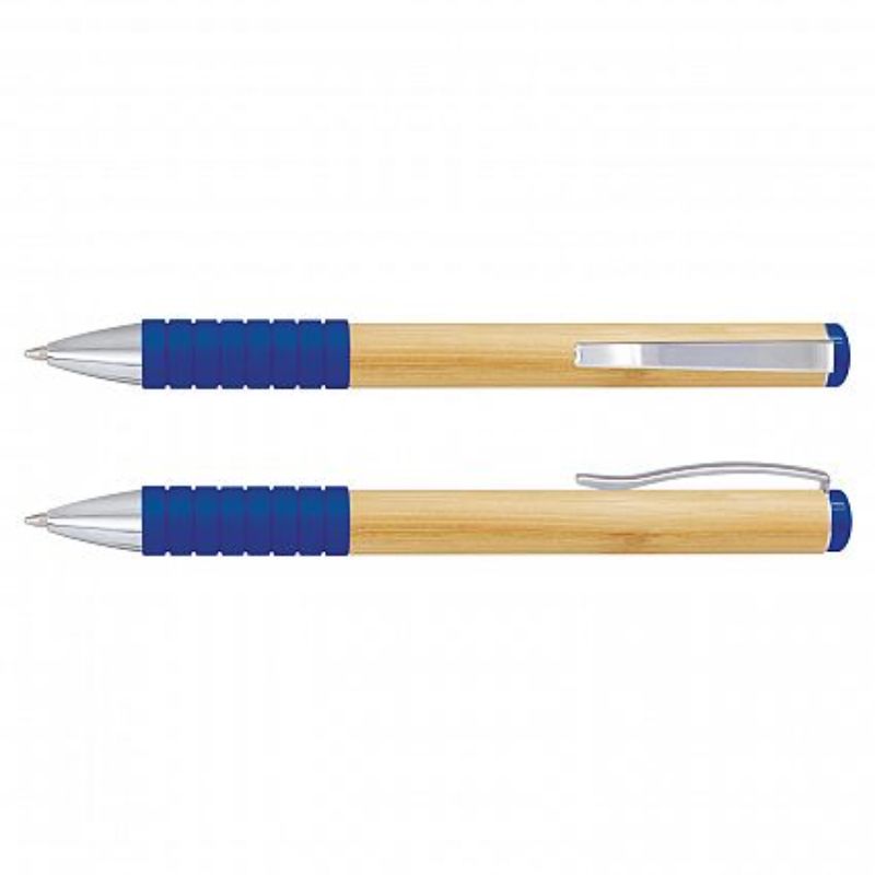 Bamboo Twist Pen - Royal Blue (Set of 50)