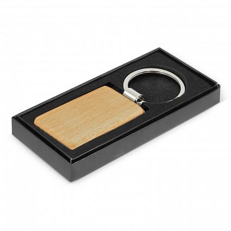 Echo Key Ring - Rectangle Natural (Set of 12)