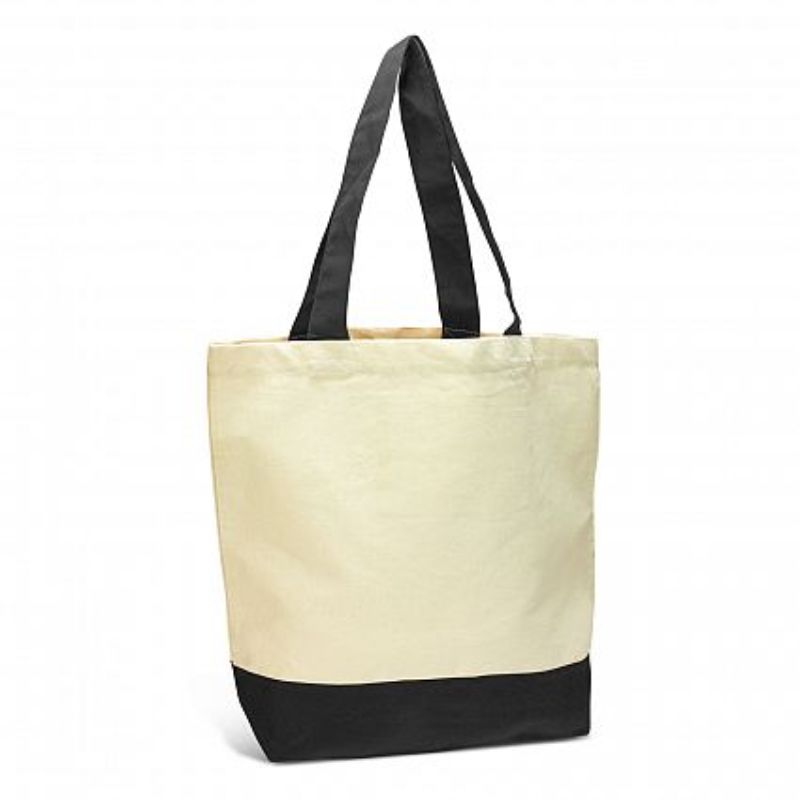 Sedona Cotton Tote Bag - Black (Set of 12)