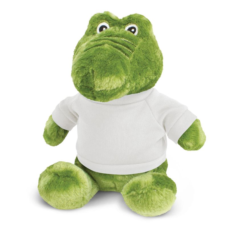 Crocodile Plush Toy - White (Set of 6)