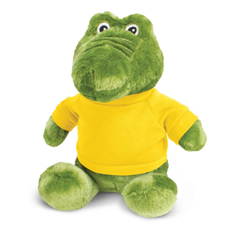 Crocodile Plush Toy - Yellow (Set of 6)