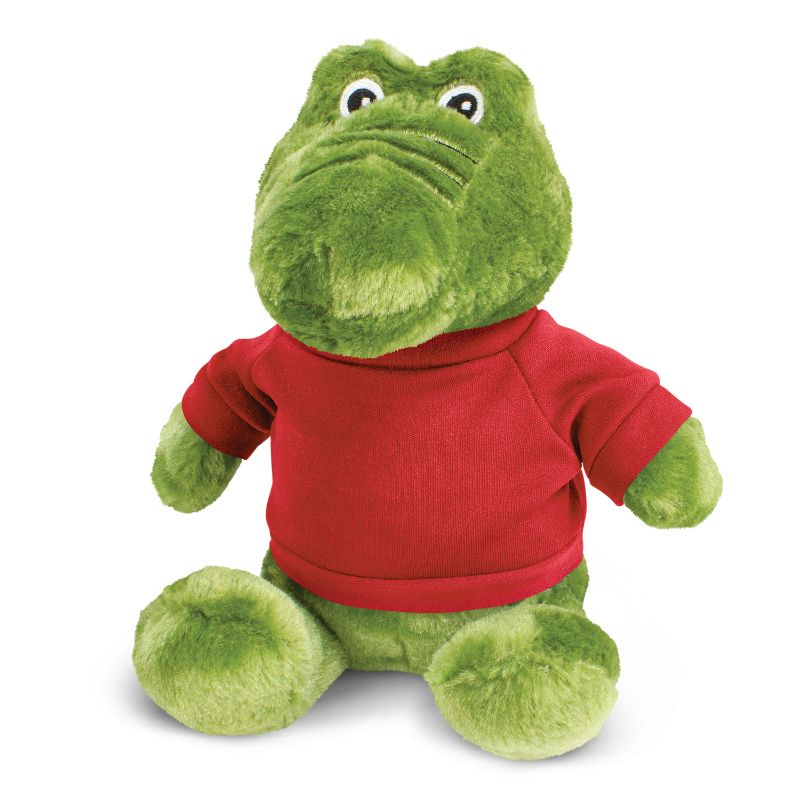 Crocodile Plush Toy - Red (Set of 6)