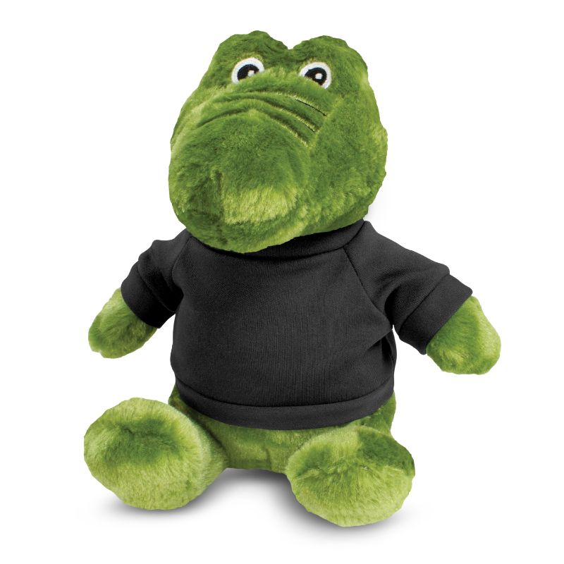 Crocodile Plush Toy - Black (Set of 6)