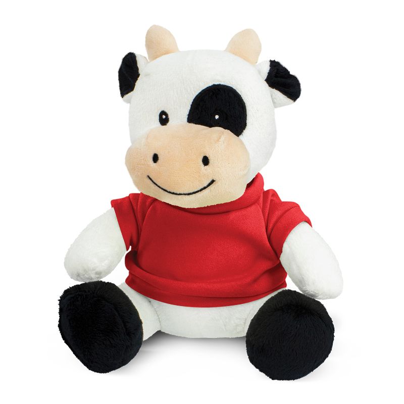Cow Plush Toy - Red (Set of 6)