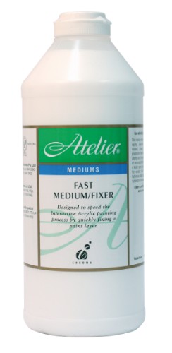 Acrylic Paint - Atelier Fast Medium 1 Litre, versatile with adjustable drying time for smooth blending and vibrant colors.