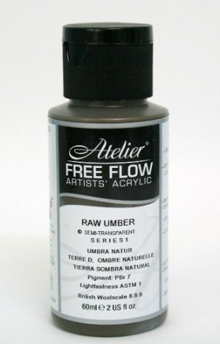 60ml Raw Umber Acrylic Paint by Smartfox AU, featuring rich earthy color, water-based formula, and excellent lightfastness.