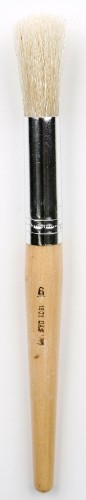 Das 1801 Round Bristle Brush S/H #6, perfect for detailed and broad strokes in acrylic and oil painting.