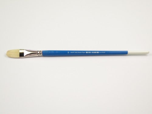 Das S2003fr Bristle Filbert #10 brush, ideal for smooth strokes and soft edges in various painting mediums.