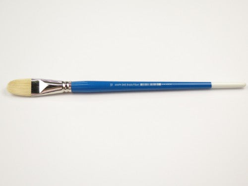 Das S2003fr Bristle Filbert #12 brush for smooth blending and precise detail in watercolors, acrylics, and oils.