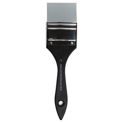 Das Soft Rubber Blender 2" in grey, perfect for blending, smoothing, and creating textures in acrylic, watercolor, and oil painting.