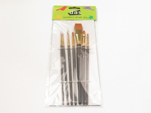 Artist Brush Set - Das 9043 Set/7 Asstd Synth Brushes