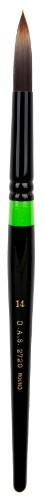 DASS2720 Manglon Round #14 Brush, versatile for watercolour, acrylic, and oil paints with exceptional control and precision.